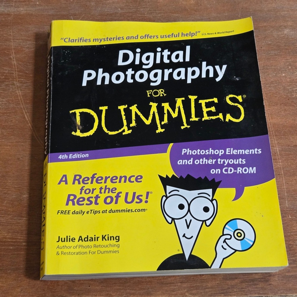 Wiley Digital Photography For Dummies - 4th Ed‎ Julie Adair King w/ CD PB Book
